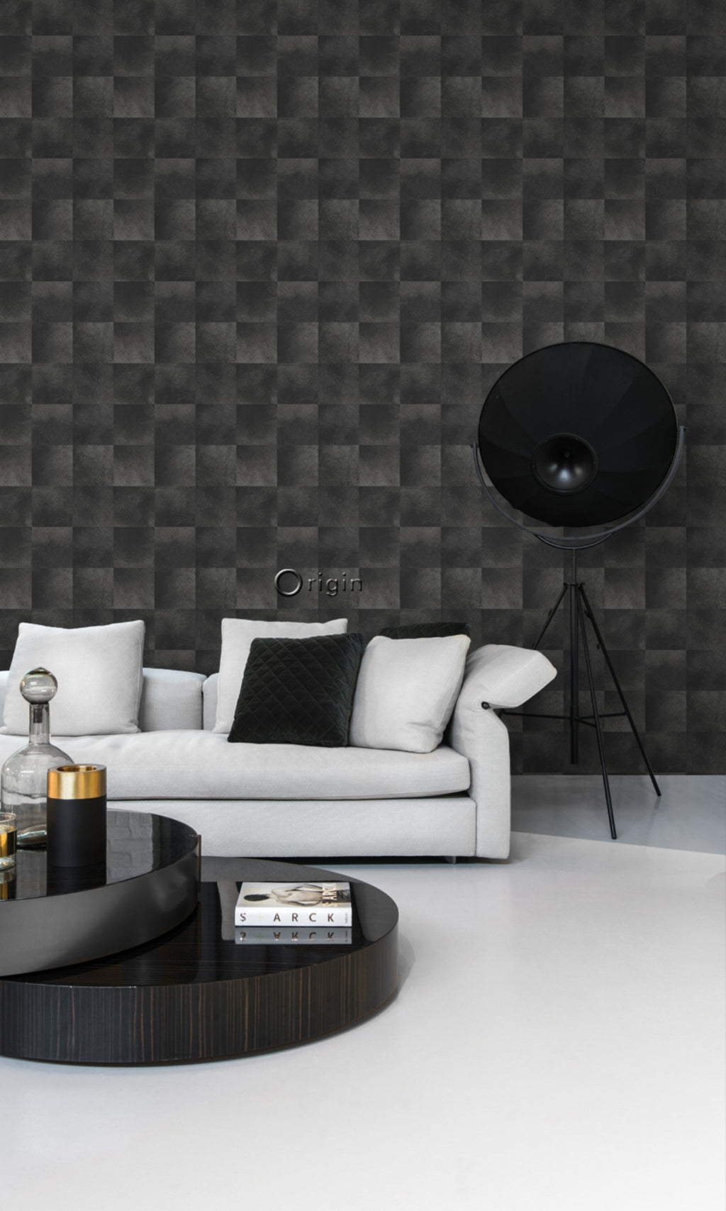 Origin Raw Elegance Blackl Tile Geometric 347326