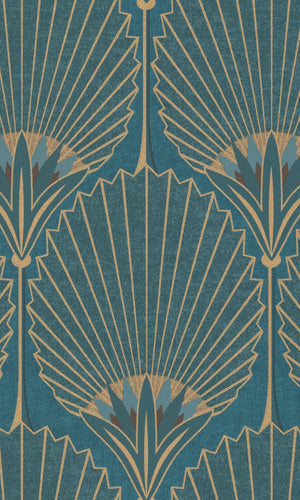 Asperia Blue Art Deco Tropical A54902