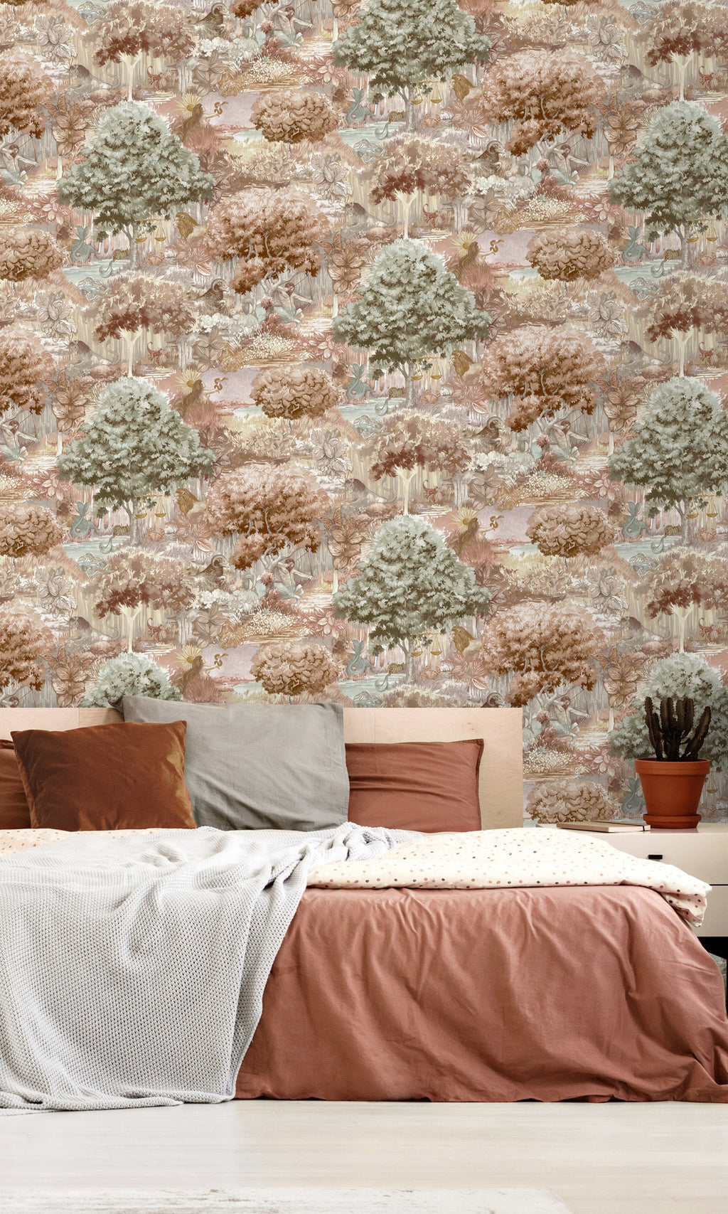 Xanadu Zodiac Burnt Orange  Wallpaper 91541