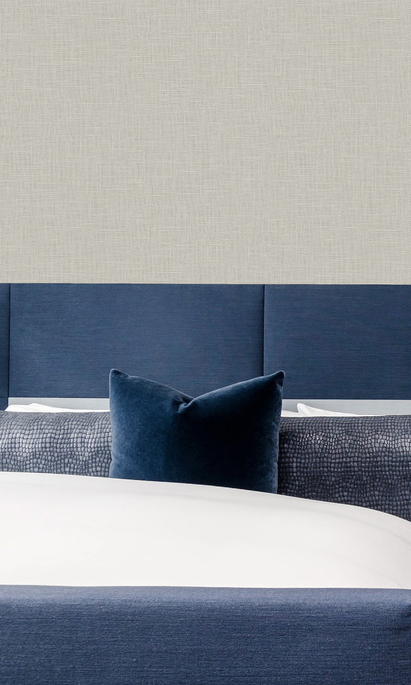 Smoked Oyster Linen Textured Vinyl Commercial Wallpaper CPW1104