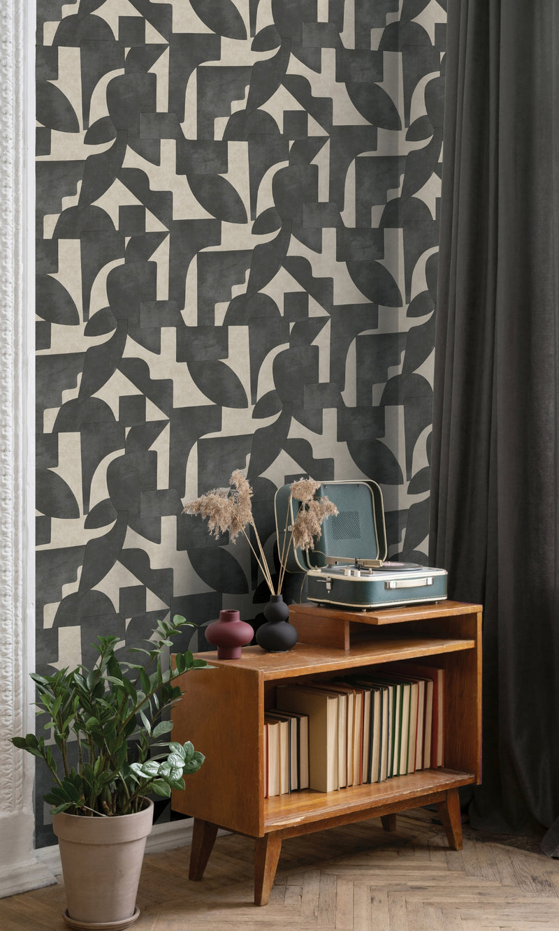 Arboretum Cream Charcoal Linnet 91711