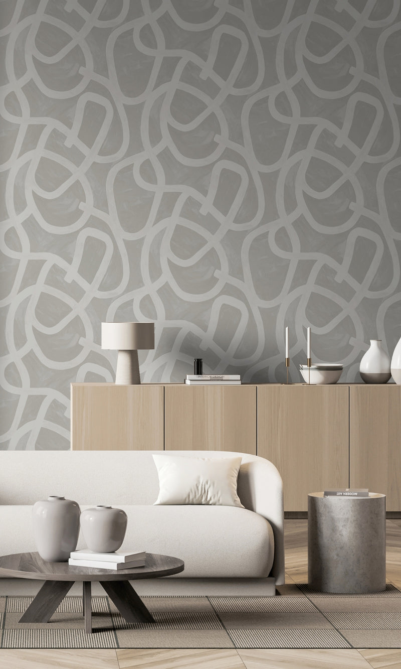 Xanadu Moleta Grey Wallpaper 91500