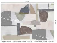 Thuraya Nebula Blobs of Paint Taupe MA1497