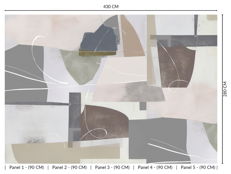 Thuraya Nebula Blobs of Paint Taupe MA1497