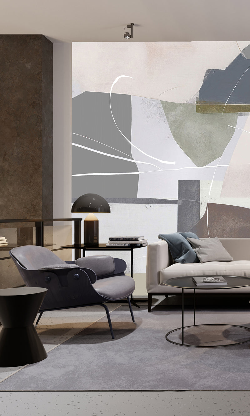 Thuraya Nebula Blobs of Paint Taupe MA1497