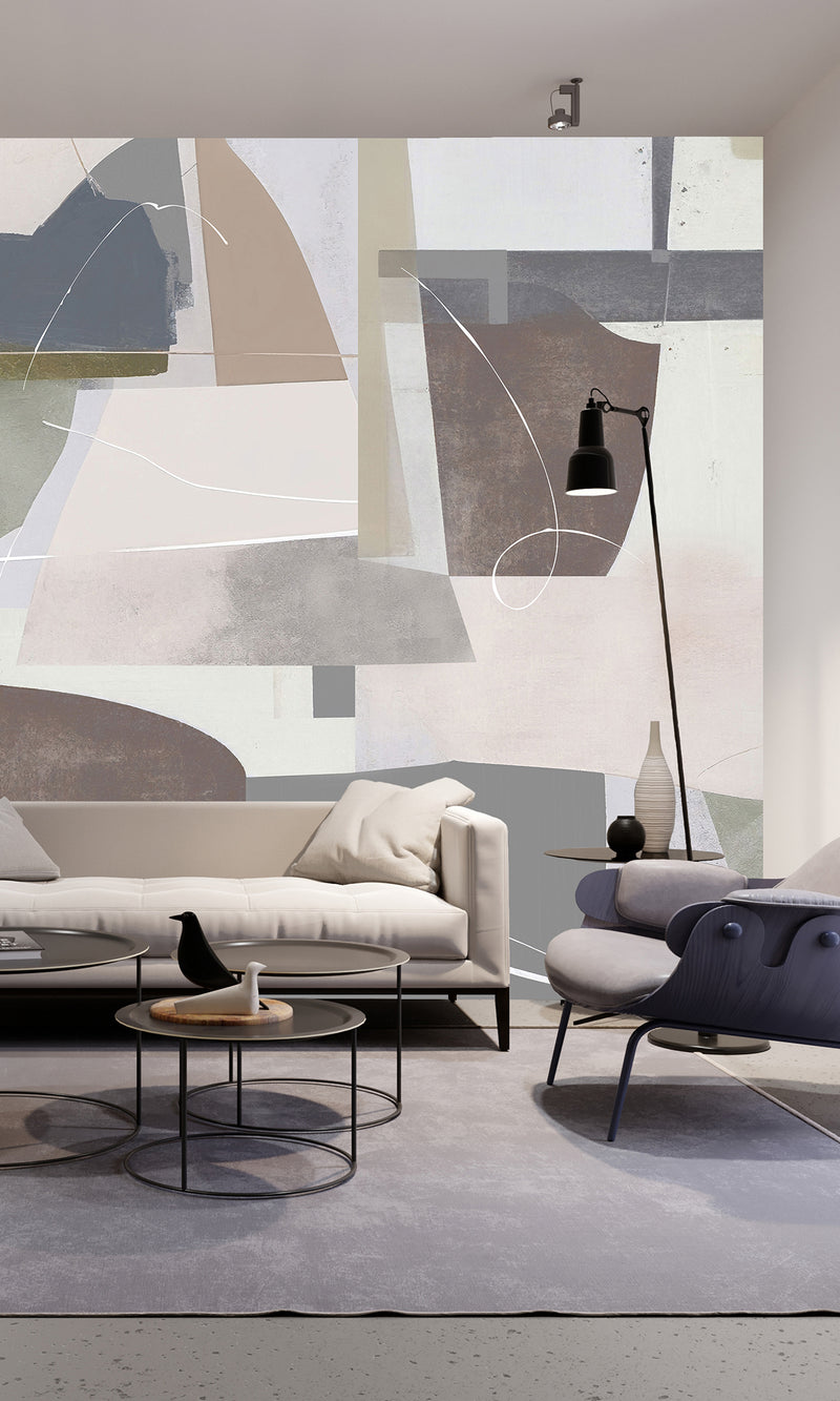 Thuraya Nebula Blobs of Paint Taupe MA1497