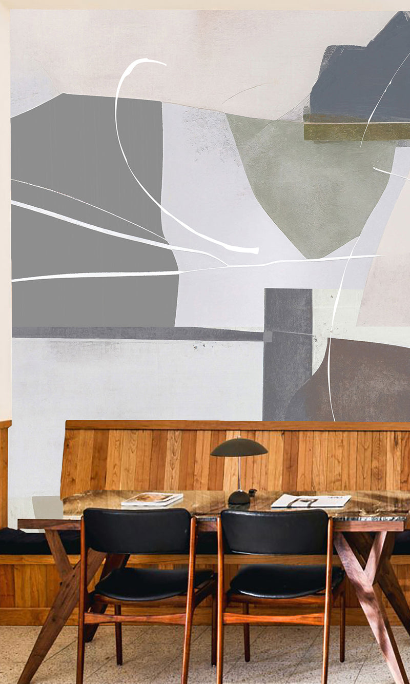 Thuraya Nebula Blobs of Paint Taupe MA1497