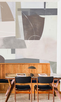 Thuraya Nebula Blobs of Paint Taupe MA1497