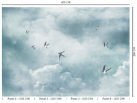 Thuraya Nebula Migratory Swallows Blue MA1587 - Sample