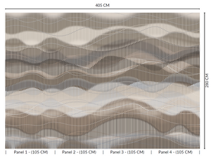Thuraya Nebula Waves of Illusion Brown MA1731-Sample
