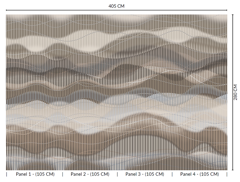 Thuraya Nebula Waves of Illusion Brown MA1731-Sample