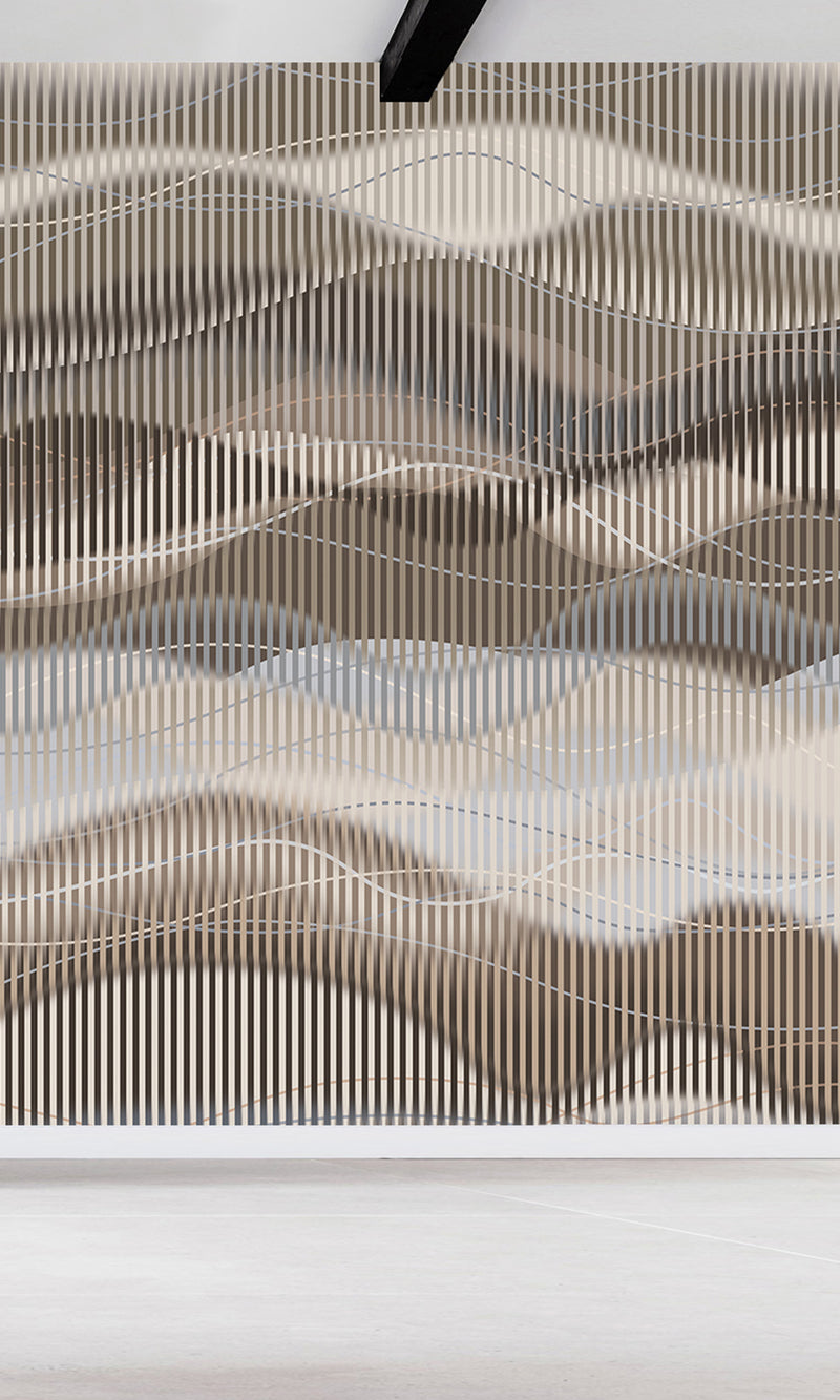 Thuraya Nebula Waves of Illusion Brown MA1731-Sample