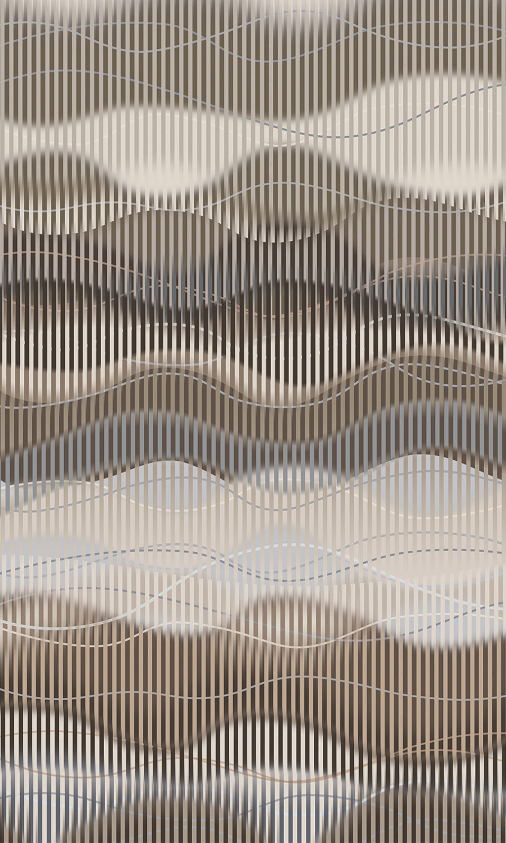 Thuraya Nebula Waves of Illusion Brown MA1731-Sample