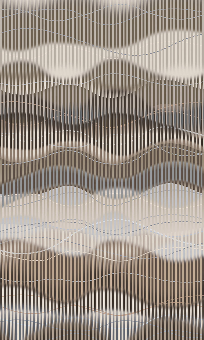 Thuraya Nebula Waves of Illusion Brown MA1731-Sample