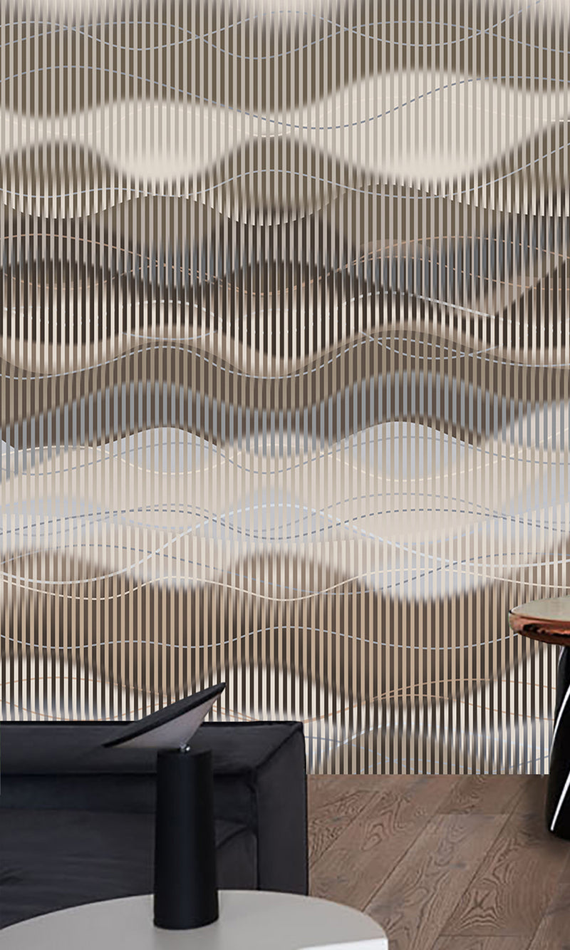 Thuraya Nebula Waves of Illusion Brown MA1731-Sample