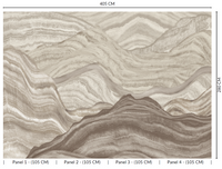 Thuraya Nebula Serene Mountains Brown MA1737 - Sample
