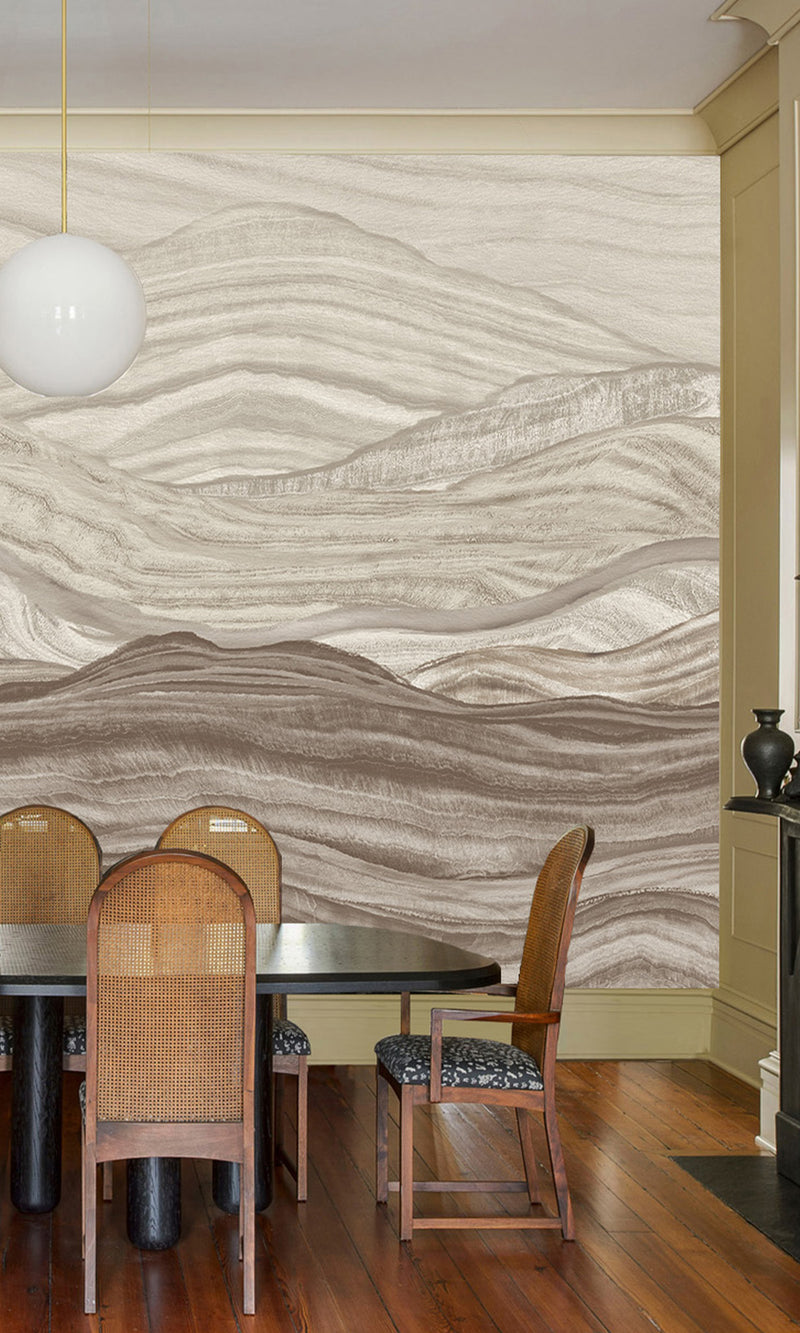 Thuraya Nebula Serene Mountains Brown MA1737 - Sample