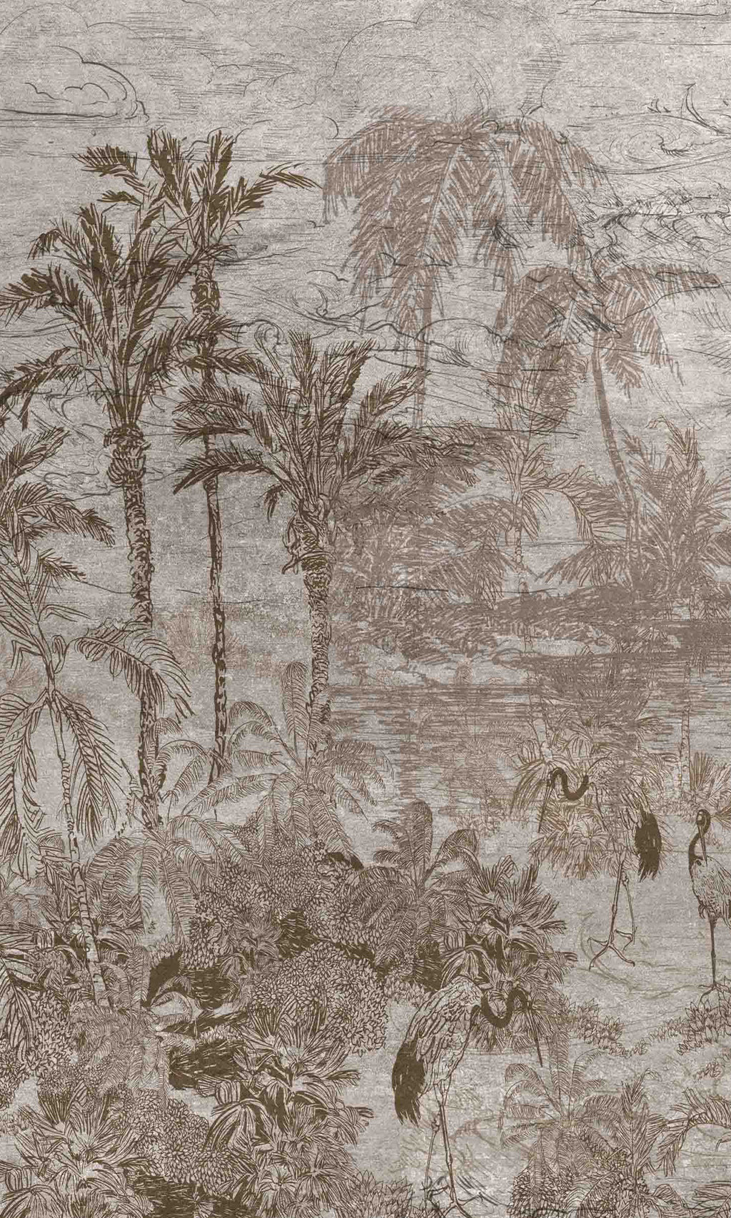 Thuraya Nebula Vintage Line Drawing Brown MA597-TN - Sample