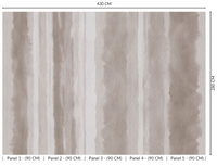Thuraya Nebula Sepia Tone Stripes Taupe MA843 - Sample