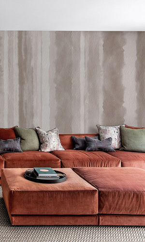 Thuraya Nebula Sepia Tone Stripes Taupe MA843 - Sample