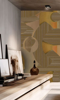 Muance Mirage Mosaic Ochre Brown MU15009