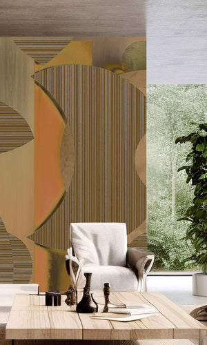 Muance Mirage Mosaic Ochre Brown MU15009