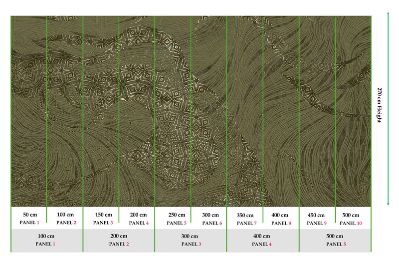 Muance Mystic Mingle Moss Green MU15054 Sample