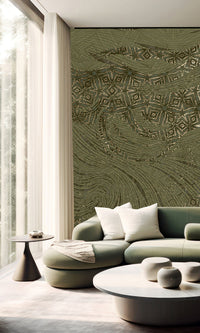 Muance Mystic Mingle Moss Green MU15054 Sample