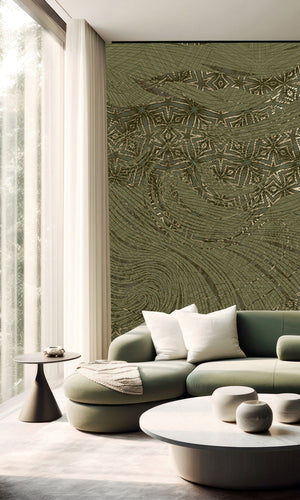 Muance Mystic Mingle Moss Green MU15054 Sample