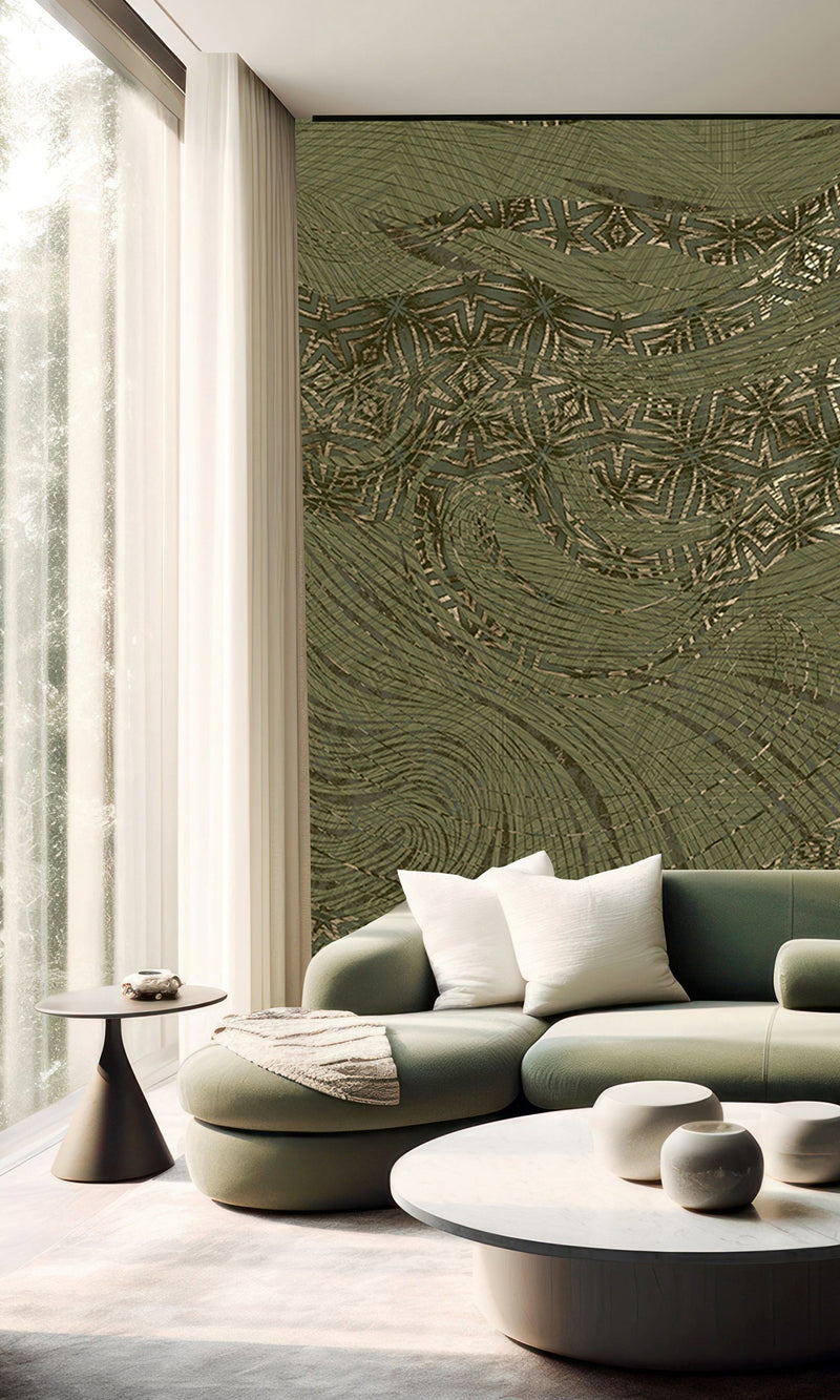 Muance Mystic Mingle Moss Green MU15054 Sample