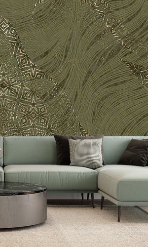 Muance Mystic Mingle Moss Green MU15054 Sample