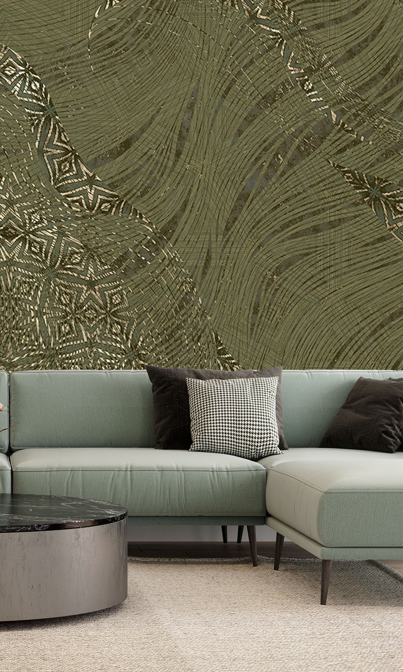 Muance Mystic Mingle Moss Green MU15054 Sample