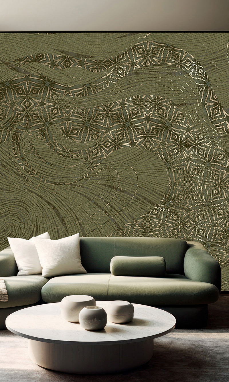 Muance Mystic Mingle Moss Green MU15054 Sample