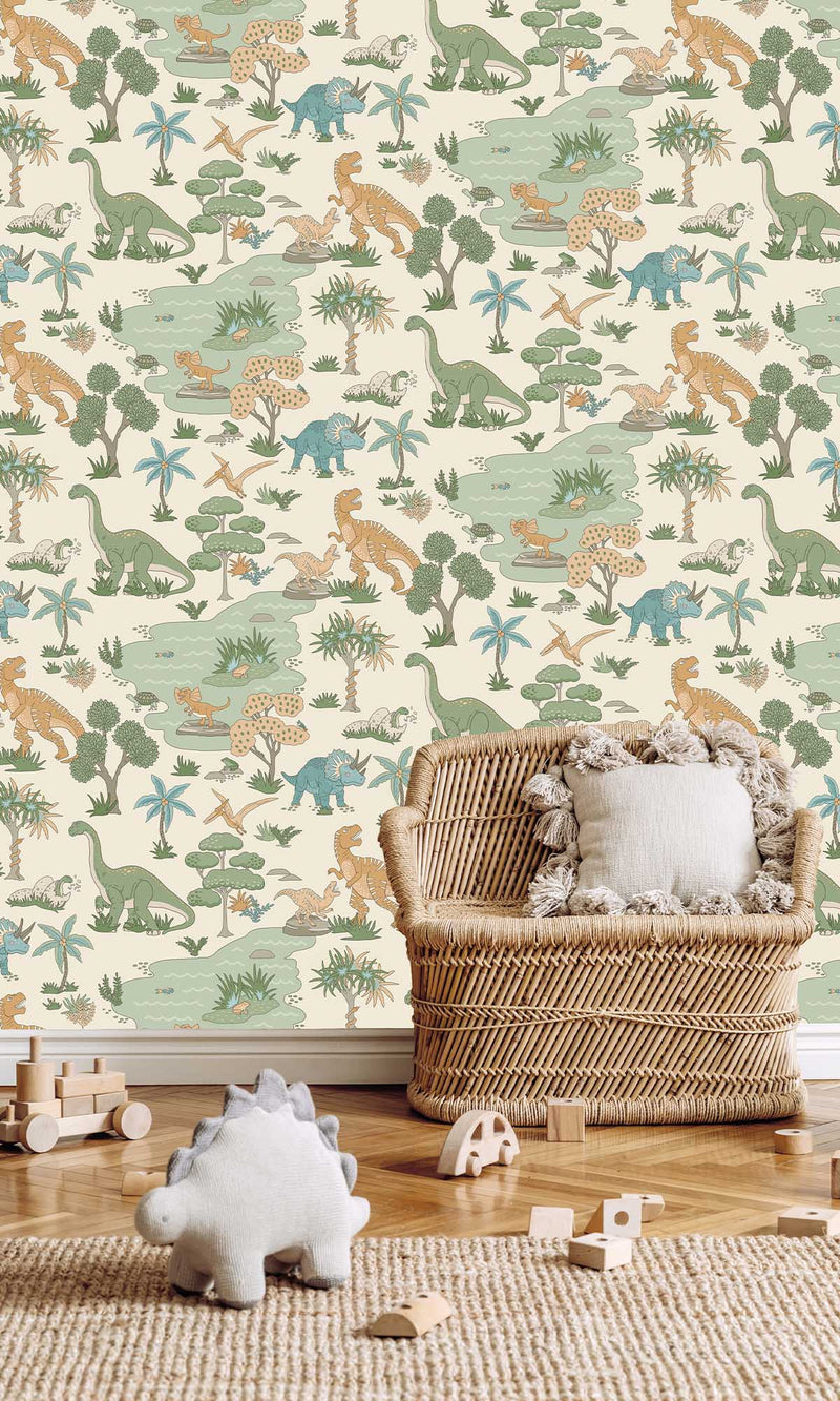 Adventure Awaits Dino Zoo Cream/Multi 14012