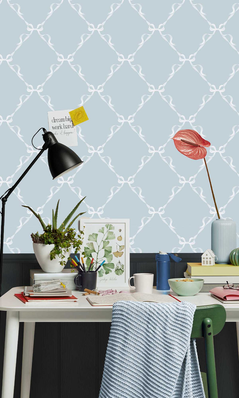 Adventure Awaits Tied With a Bow Sky Blue 14030