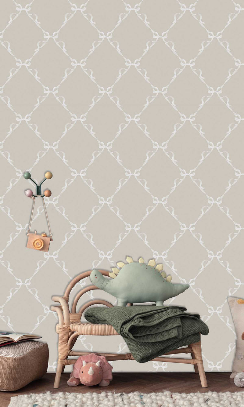 Adventure Awaits Tied With a Bow Warm Grey 14031