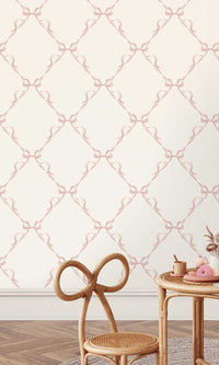 Adventure Awaits Tied With a Bow Cream/Pink 14032