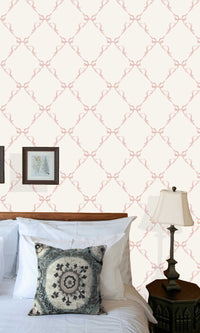 Adventure Awaits Tied With a Bow Cream/Pink 14032