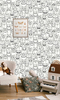 Adventure Awaits Colour-me Cats Black/White 14070