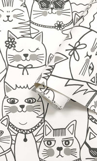 Adventure Awaits Colour-me Cats Black/White 14070