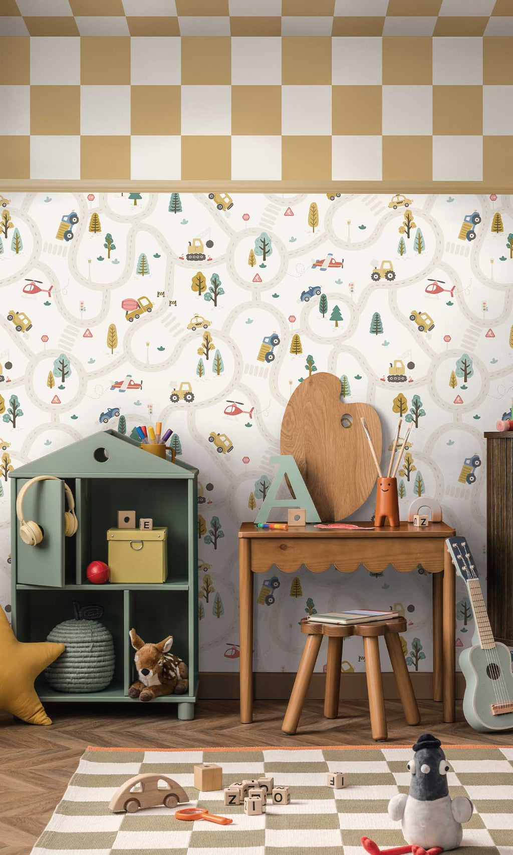 Adventure Awaits Roundabout Road Cream/Multi 14080