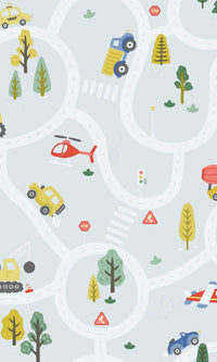 Adventure Awaits Roundabout Road Light Blue 14082