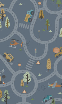 Adventure Awaits Roundabout Road Denim Blue 14083