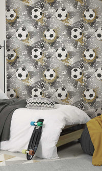 Adventure Awaits Football Frenzy Black/Gold 14090