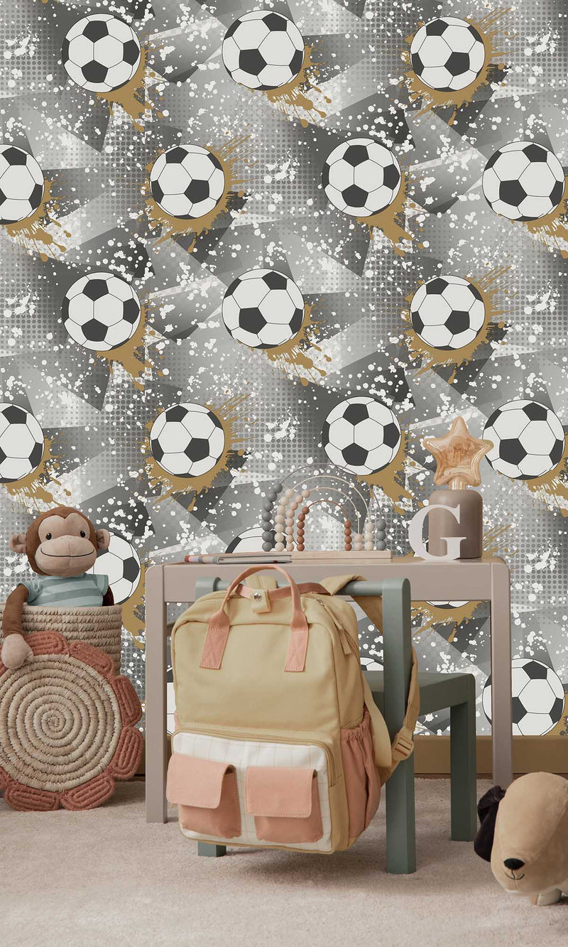 Adventure Awaits Football Frenzy Black/Gold 14090