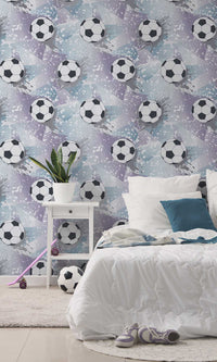 Adventure Awaits Football Frenzy Lilac/Silver 14091