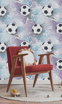 Adventure Awaits Football Frenzy Lilac/Silver 14091