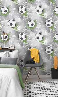 Adventure Awaits Football Frenzy Grey/Green 14092