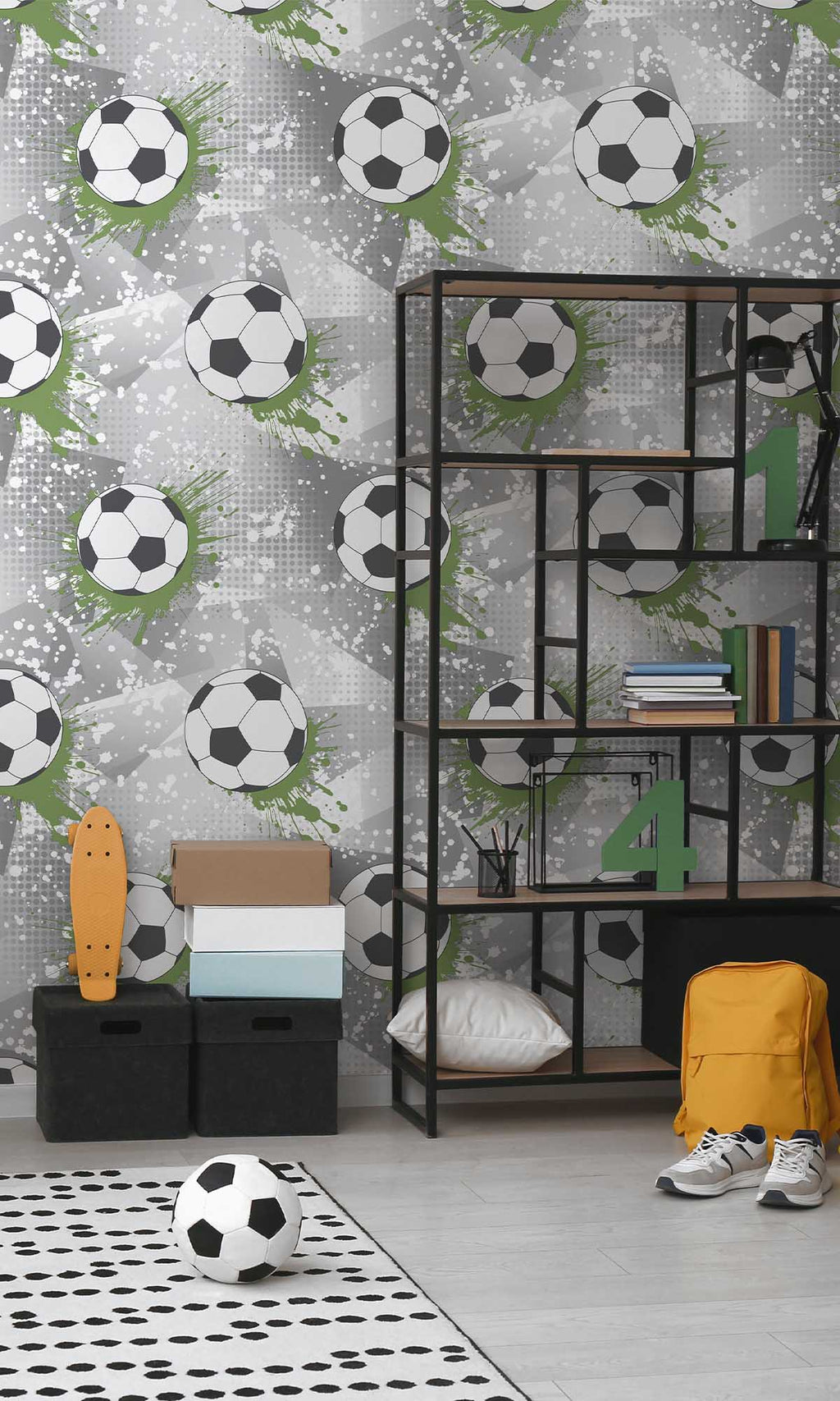 Adventure Awaits Football Frenzy Grey/Green 14092