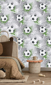 Adventure Awaits Football Frenzy Grey/Green 14092